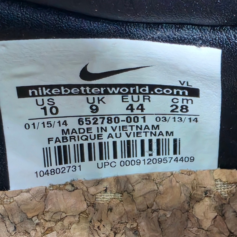 Nike Lunar Waverly Spikeless Golf Shoes Black Anthracite 652780-001 Mens 10 - Picture 5 of 10